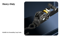 Retractable Ratchet Strap Knot Self-Retracting Cargo Strap Quick Release for Truck Owners, Landscapers, Trailer, Moving, Roof Rack