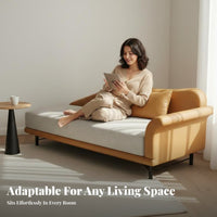 Modern Design Curved Lounger Luxury Feel Curved Daybed Statement Piece Chaise Lounge Ergonomic Shape for Homeowners, Interior Designers, Readers, Hotel Lobby, Bedroom, perusing alcove, Home Office