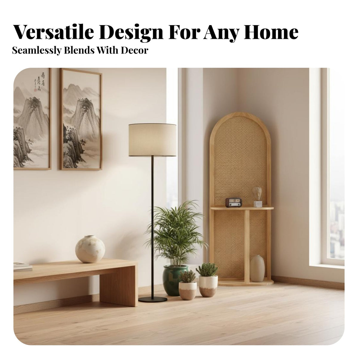 Solid Wood Frame Freestanding Partition Screen Space Saving Folding Privacy Screen Multi-Functional Entryway Divider Shelf Multifunctional for Apartment Dwellers, Homeowners, Office Workers, Bedroom