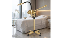 2-in-1 Facial Steamer with Magnifying Lamp Professional Standing Facial Steamer Salon-Level Adjustable for Estheticians, Beauticians, Salons, Spas, Beauty Studios