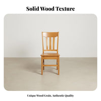 Installation-without Solid Wood Dining Chair No Assembly Required Mortise and Tenon Chair Sturdy Construction Household Furniture Hand-Polished for Homeowners, Families, Business Owners, Home, Cafe, Study Room