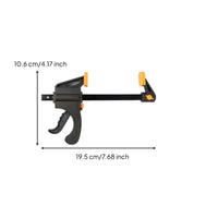 Mini Trigger Clamp Compact Woodworking Clamp Quick-Release Lightweight for Woodworkers, DIYers, Makers, DIY Projects, Workshops