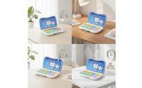 Educational Childrens Laptop with Keyboard Foldable Kids Learning Laptop Colorful Toy Computer with Screen Compact for Preschoolers, Toddlers, Preschool, Travel