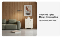 Creamy cream Finish 5-Drawer upright chest of drawers Minimalist Design Chest of Drawers adaptable Use Storage Furniture Modern aesthetic for Apartment Dwellers, Homeowners, Students, Bedroom, Living Room, Hallway