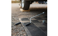 2 Pieces Heavy Duty Vehicle Stabilizer Support Wide Base Design Vehicle Stabilizer Stand Sturdy Construction Recreational Vehicle Leveling Support for Camping, Campsite