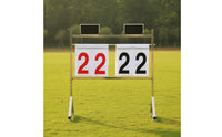 Scoreboard with Wheels Freestanding Mobile Scoreboard Portable Scorekeeper for Schools, Coaches, Training Training Periods