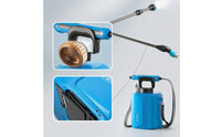 Powered Backpack Sprayer Rechargeable Backpack Sprayer with Telescopic Rod Cordless for Gardeners, Homeowners, Garden, Yard, Car Washing