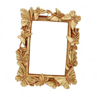 Butterfly Photo Frame Raised Relief Ornate Picture Frame for Shelf