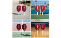 2 Pieces Beginner Pickleball Paddle Set with Balls Sturdy Pickleball Paddle with Balls Complete Racket Comfortable for Adults, Families, Recreational Play