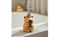 Cute Capybara Pump Bottle Decorative Cartoon Animal Lotion Bottle Resin Material Washroom Accessory for Washroom, Kitchen