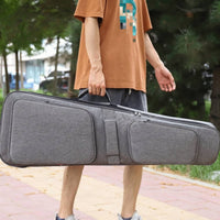 Electric Guitar Gig Bag Backpack Style Electric Guitar Case with Neck Pillow Adjustable for Students, Rehearsals