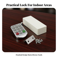 Electronic Locker Lock Anti-Peep Technology Smart Cabinet Lock Security Hardware Public & Private Modes Emergency Universal