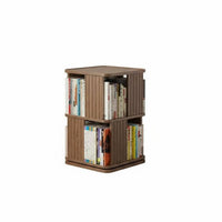 Space-Saving Design 360 revolving book shelf flexible Use Revolving Book Tower Large Capacity book shelf Stable Base for Children, Students, Parents, Living Room, Playroom, Bedroom, Corner
