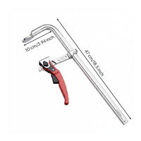 2 Pieces Industrial Grade Ratchet F Clamp Thickened Design Woodworking Clamp Heavy Duty for Woodworkers, Metalworkers, Workshop