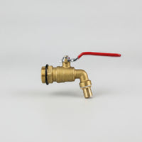 Barrel Faucet with Hose Barb Compact Right-Angle Vent Dispenser Resistant for Professionals, Workshop