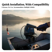Adjustable Length Telescoping Throttle Handle Tiller Extension Handle Easy Installation Outboard Engine Part Non-Slip Grip for Boaters, Boat Owners, Fishermen, Fishing, Trolling, Sailing