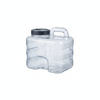 Handled Top Water Hose Set Screw Cap Water Dispenser Container Portable Clear for Outdoor Use