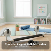 Easy Installation Home Practice Dance Bar Multi-Functional Portable Ballet Barre Compact Suction Cup Stretch Bar Soft Foam Grip for Children, Dancers, Beginners, Doorway