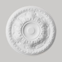 French PU Ceiling Rose Decorative Round Ceiling Lamp Base