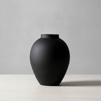 Minimalist Decorative Vase Matte Iron Vase Modern Smooth for Home Decor