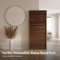 Foldable 3-Panel Folding Screen Freestanding 3-Panel Folding Partition Movable Room Divider Modern Design for Apartment Dwellers, Decor Enthusiasts, Office Workers, Entryway, Bedroom, Conference Call