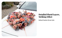 Hollow Style Escort Car Hood Decoration Layered Heart-Shaped Flower Arrangement