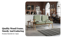 adaptable assortment Wooden Frame Sofa and Table Group Modern Minimalist & design Cafe Furniture Comfortable Upholstered seat paddings business Furnishing for Interior Designers, Business Owners, Tea Shop Shop, Waiting Room, Office Reception