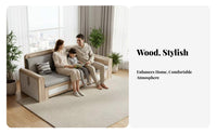 Corner Couch with Chaise Longue sturdy Wood Frame L-Shaped Sectional Couch Nordic design Sofa Set for Families, Homeowners, Lounge Area, Small Spaces