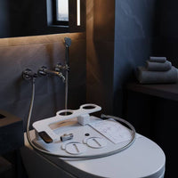 Non-Electric Bidet Attachment Gunmetal Gray for Home