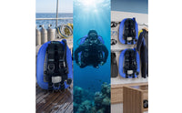 Streamlined Back-Inflation BCD Streamlined Scuba Harness with Bladder Adjustable Gear Long-Lasting for Recreational Divers