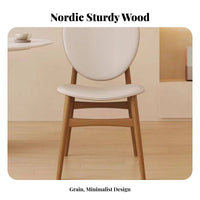 Wabi-Sabi design Wooden Chair with Woven Seat Nordic Aesthetic Dining Seating sturdy Wood Frame Home Furniture Minimalist Design for Restaurant Owners, Interior Designers, Reception Area, Kitchen, Living Room, Study