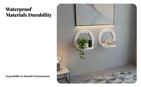 toolno-cost installation cumulusShaped shelf Space-Saving on the wall decor-mounted Shelf multiple sizes Set on the wall decor Decoration for Renters, Home Decorators, Parents, Bedroom, Nursery
