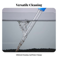 Fish Tank Waste Remover Strong Suction Fish Tank Waste Scooper Multifunctional Aquarium Cleaning Pipette for Aquarists, Turtle Owners, Home