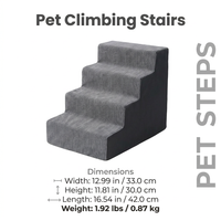 Pet Sofa Bed Access, Dog Small Dogs, Washable Steps, High Density Foam Pet Ramp, Gentle Slope Dog Stairs