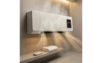 1800W Electric Heater Fan Rectangular Housing Wall Mounted Heater Front Grille Home Heating for Bathroom, Bedroom