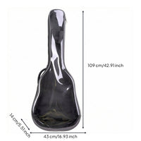 Transparent Guitar Bag Rubber Bottom Classical Guitar Full Bag-Length Zip