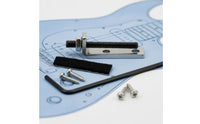 Adjustable Electric Guitar Bridge Silver Guitar Bridge with Hex Wrench Compact Hardware Long-Lasting for Luthier