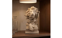 Abstract Lion Statue Layered Mane Lion Figurine Regal Look Home Decor for Bookshelf
