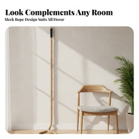 Natural Sisal Cat Climbing Rope Thick Braided Cat Rope Long-Lasting Metal Hook Pet Accessory for Play