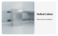 Stainless Steel Medical Cabinet Anti-Rust Pharmacy Medicine Cabinet Easy to Stainless Steel for Lab Technicians, Lab, Office, School