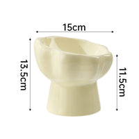 Anti-Tipping Elevated Cat Bowl Non-Slip Raised Cat Bowl Easy to Clean Elevated Food Dish Wide Mouth for Cats, Kittens, Small Dogs