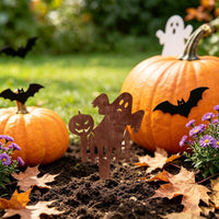 Halloween Rustic Horror Stack Abstract Lawn Stake Outdoor Garden Metal Spike
