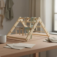 Ribbon Spool Rack A-Shaped Frame Foldable Ribbon Storage Area-Saving