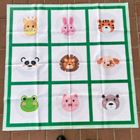 Fun Competition X and O Toe Relay Race Game Reusable Giant X and O Toe Game Long-Lasting Material Large Noughts and Crosses Set Lightweight Pieces for Parties