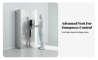 Rustproof Stainless Steel Locker Rust Resistant Employee Changing Cabinet Dust-Clear Sloped Top Multi-Door Employee Locker Heavy Duty for Factory Workers, Employees, Cleanroom, Workshop, Warehouse, Breakroom
