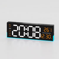 LED Digital Wall Clock Easy to Read Digital Wall Clock Lighted for Living Room, Home Office, Bedroom