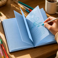 A6 Hardcover Notebook, Minimalist Korean-style Planner and Journal for Students, Daily Schedule and Notes