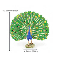 Peacock Figurine Realistic Peacock Bird Figurine Bird Model Detailed Safe for Children, Tabletop, Shelf