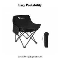 Foldable Moon Chair lightweight foldable Outdoor Chair Lightweight Folding Seat Comes with Carry Bag for outdoor mealkers, supportpackers, Camping, Fishing, outdoor meal, Hiking