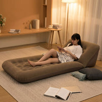Inflatable Mattress with Adjustable Backrest and Pump, Single Airbed Air Bed for Adults and Kids, Foldable Guest Bed, 190x90x50cm 3.2kg Design